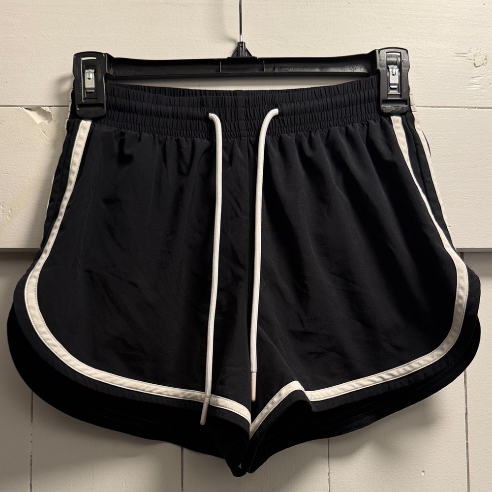 Gilly Hicks Hollister Black Athletic Shorts with White Trim XS Loungewear